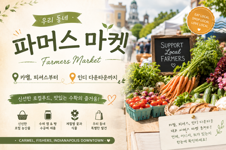[기획] 우리 동네 파머스 마켓 — 카멜·피셔스부터 인디 다운타운·블루밍턴까지