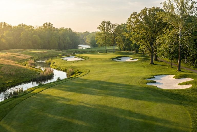 Prairie View Golf Club 카멜 인디애나 White River 강변 시그니처 홀 Robert Trent Jones Jr 설계