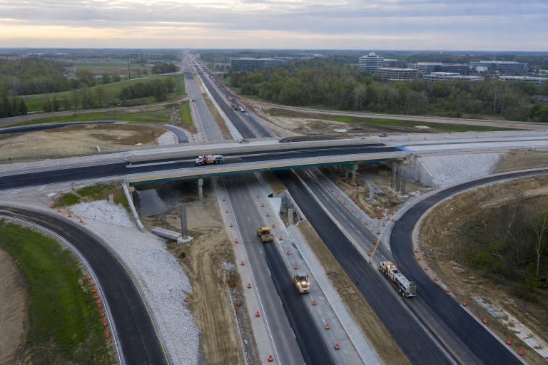 Clear Path 465 인디애나폴리스 I-465 I-69 도로 공사 Indianapolis Indiana