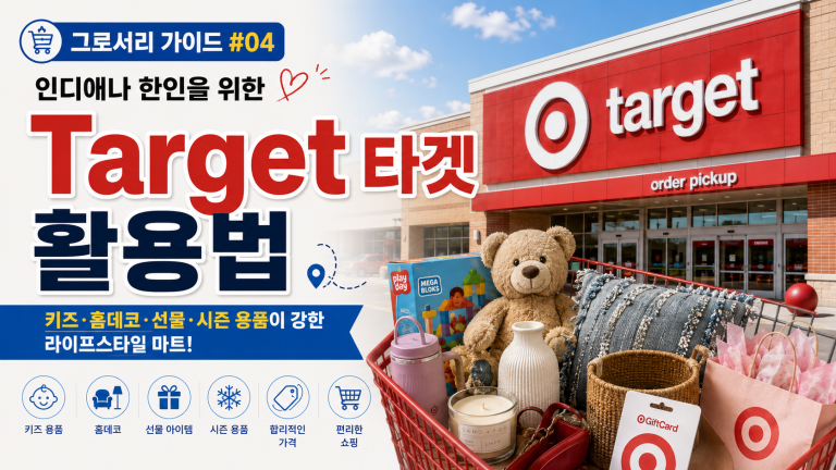 [그로서리 가이드 #04] 인디애나 한인을 위한 타겟(Target) 활용법