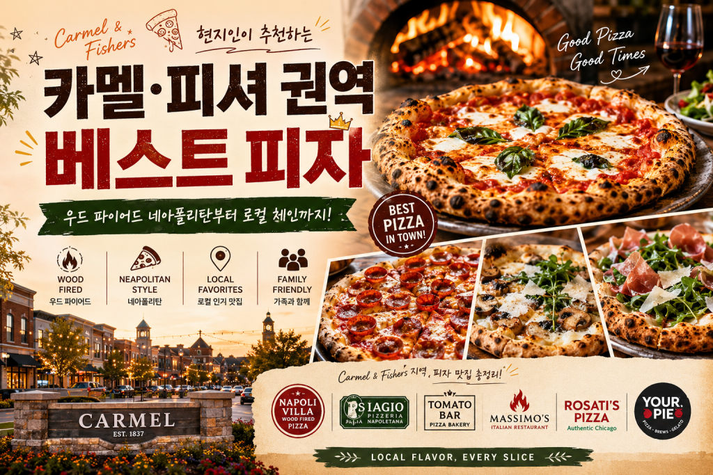 카멜 피셔 권역 베스트 피자 우드 파이어드 네아폴리탄