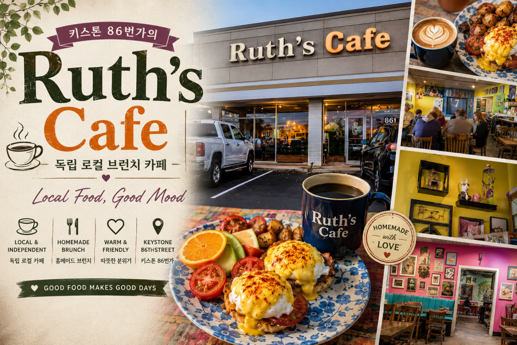 Ruth's Cafe 키스톤 독립 로컬 브런치 노르웨이 lefse