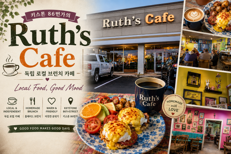 Ruth's Cafe 키스톤 독립 로컬 브런치 노르웨이 lefse