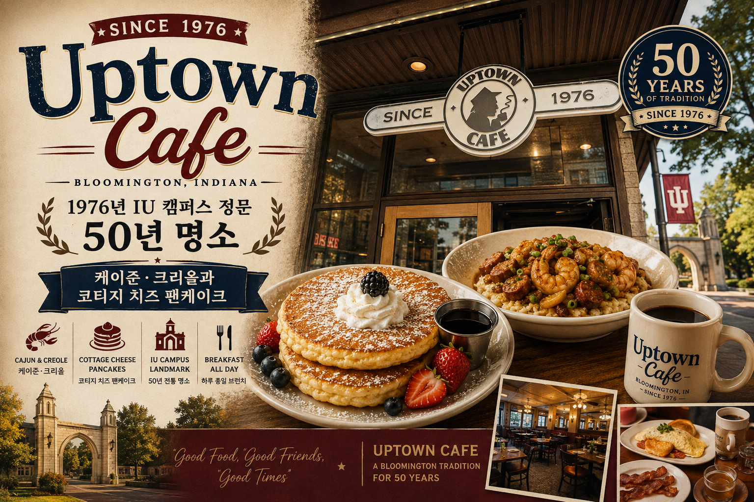 Uptown Cafe 블루밍턴 케이준 크리올