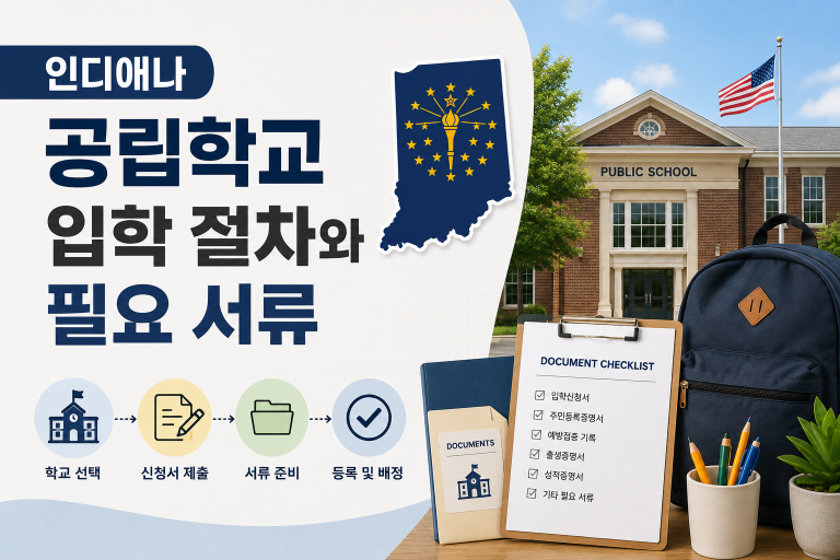 인디애나 공립학교 입학 절차와 필요 서류