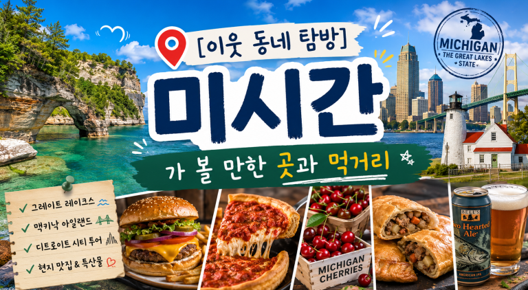 [이웃 동네 탐방] 미시간 — 가 볼 만한 곳과 먹거리