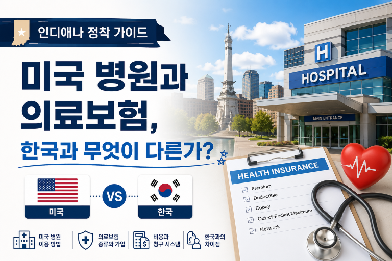 인디애나 정착 가이드 — 미국 병원과 의료보험, 한국과 무엇이 다른가