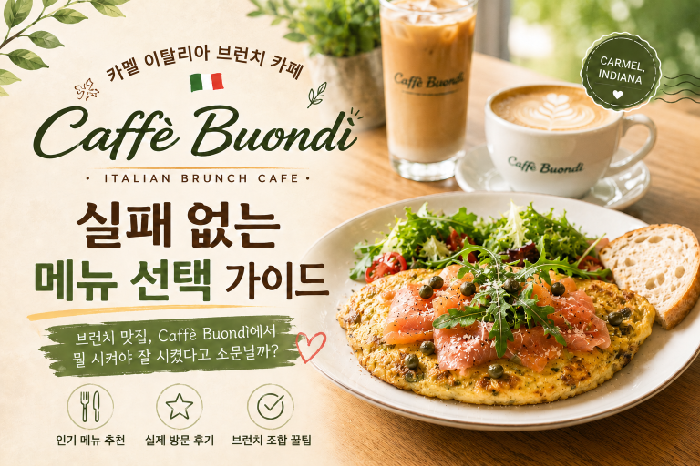 🇮🇹 이탈리아 브런치 카페 Caffè Buondì — 한국인 추천 vs 비추천 메뉴 (Spring Mill Rd.)