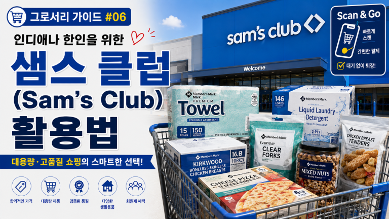 [그로서리 가이드 #06] 인디애나 한인을 위한 샘스 클럽(Sam’s Club) 활용법
