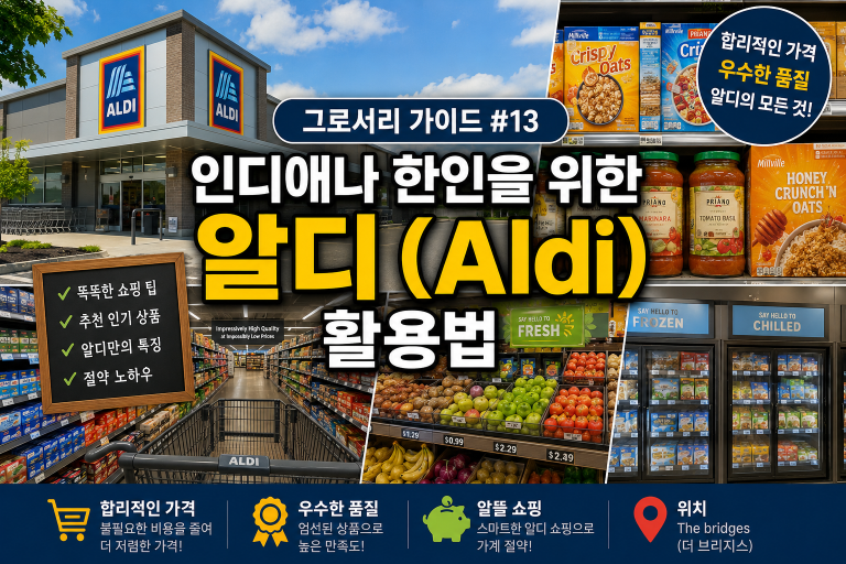 [그로서리 가이드 #13] 인디애나 한인을 위한 알디(Aldi) 활용법