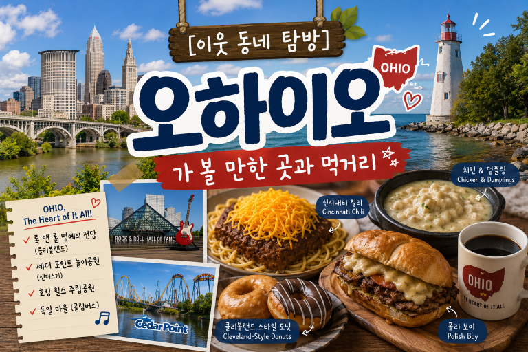 [이웃 동네 탐방] 오하이오 — 가 볼 만한 곳과 먹거리