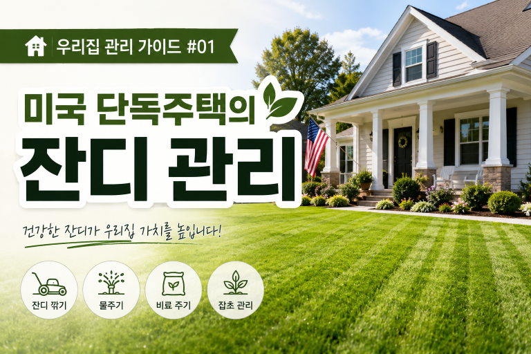 [우리집 관리 가이드 #01] 미국 단독 주택의 잔디 관리