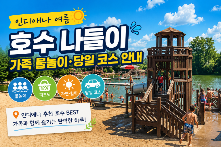 [기획] 인디애나의 여름 호수 나들이 — 가족 물놀이·당일 코스