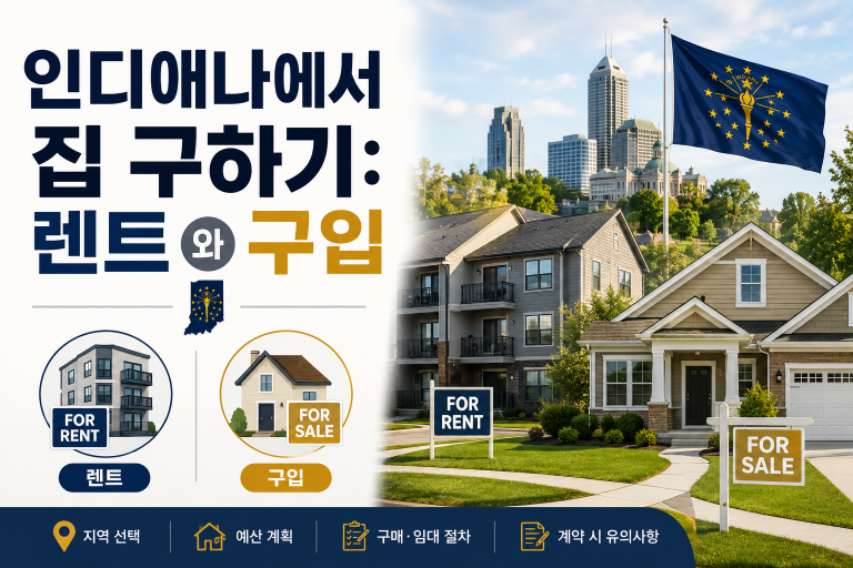인디애나에서 집 구하기: 렌트와 구입