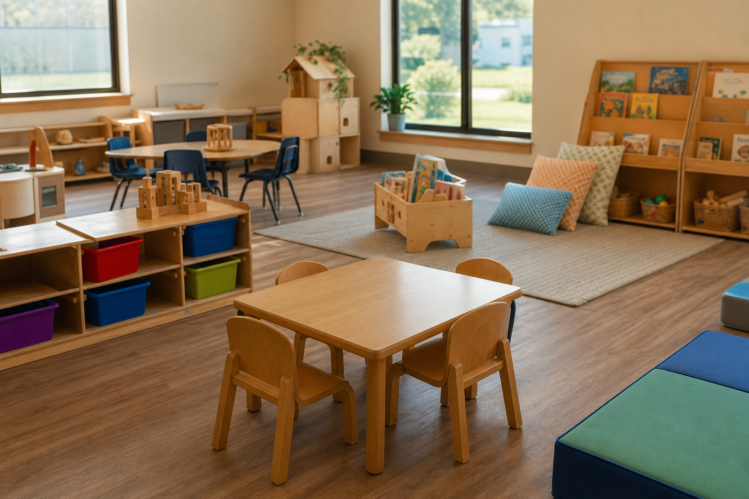 인디애나 보육시설 교실 내부 Indiana childcare center classroom
