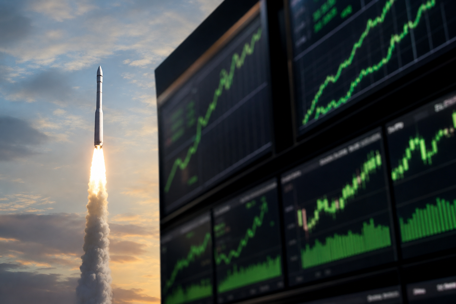 스페이스X 주식 상장 랠리 SpaceX stock IPO rally 콘셉트 이미지