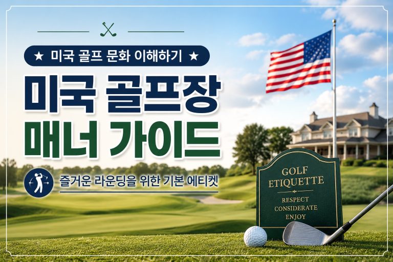 [골프] 미국 골프장 매너 가이드 — 한국과 다른 결과 인디 한인 골퍼가 챙길 14가지