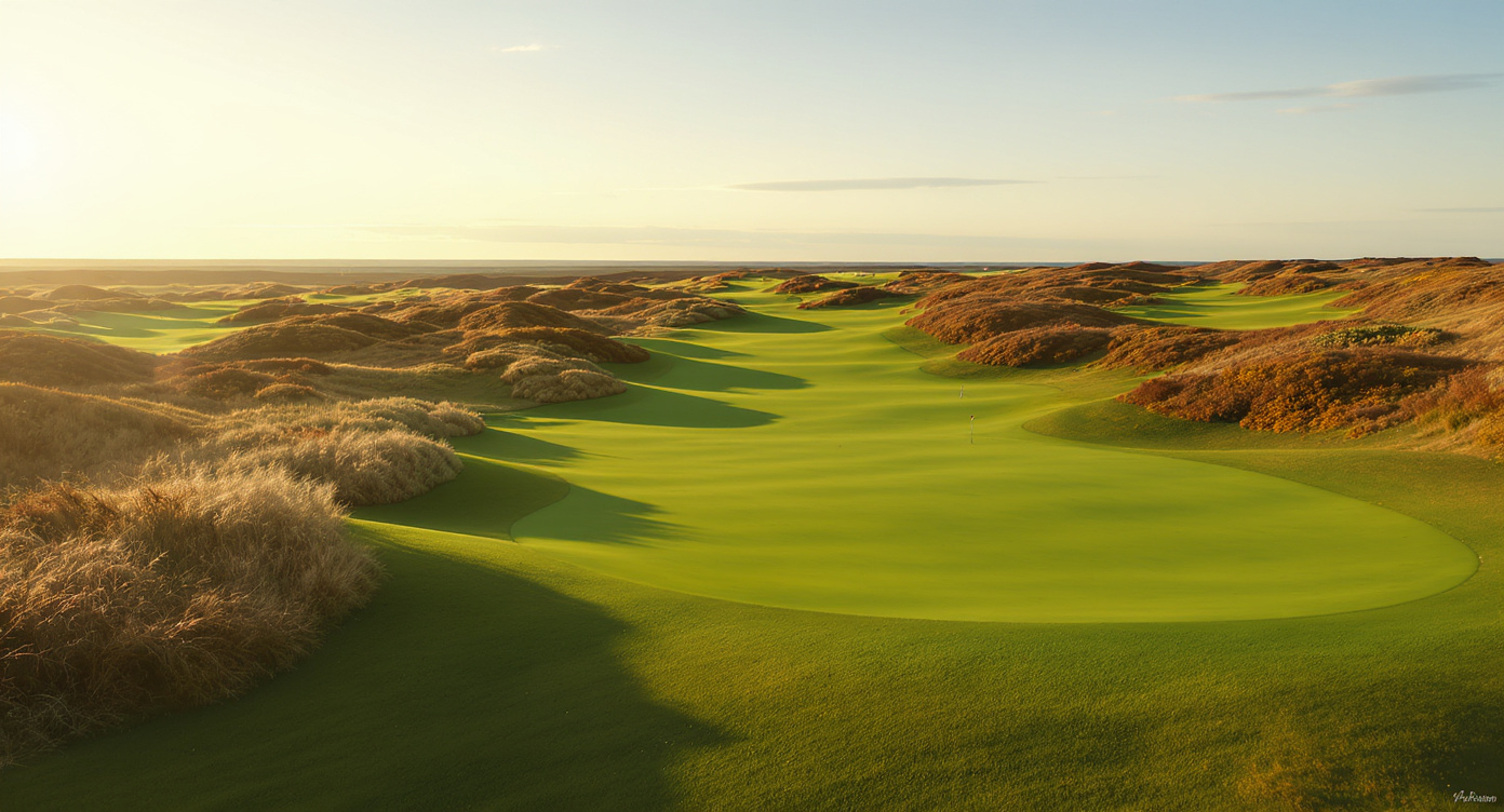 Hickory Stick Golf Club 아이리시 링크스 스타일 롤링 페어웨이 벤트그라스 그린우드 인디애나 Hickory Stick Golf Club Irish links style rolling fairway bentgrass Greenwood Indiana