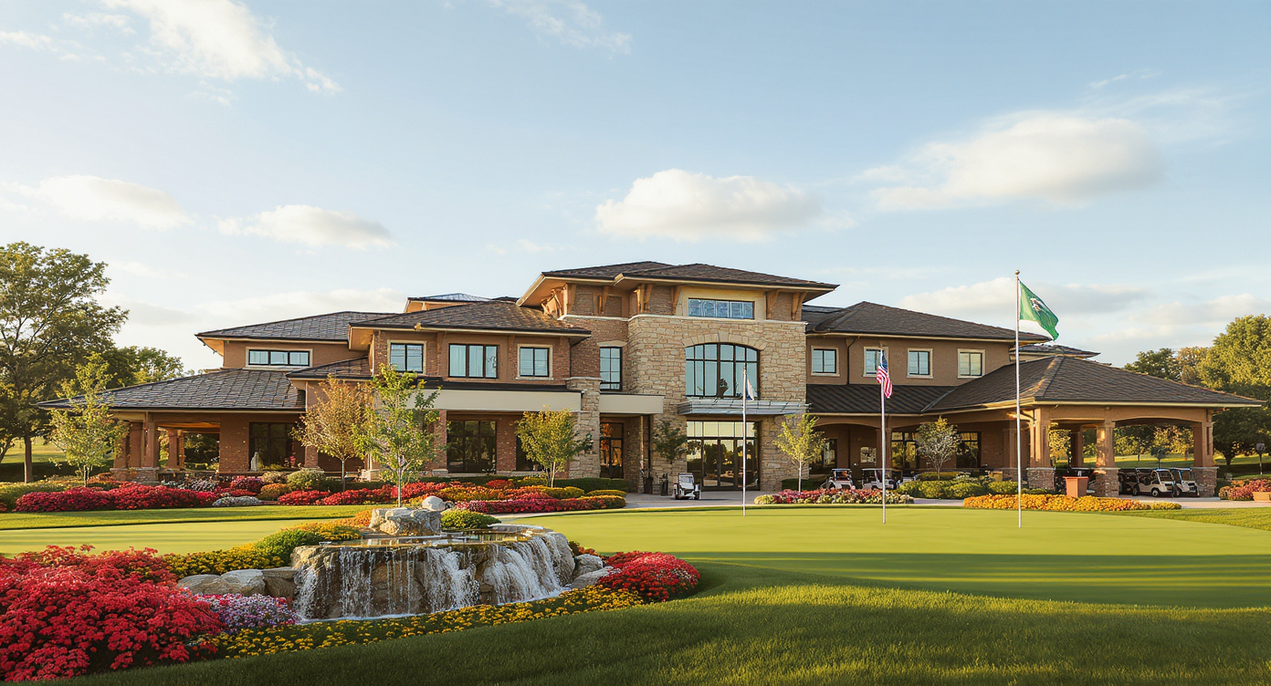 Sultan's Run Golf Club 클럽하우스 외관 19th Hole Bar Grill 재스퍼 인디애나 Sultan's Run clubhouse exterior Jasper Indiana
