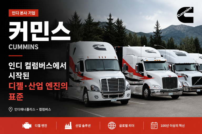 [인디 기업] 커민스(Cummins) — 인디 컬럼버스에서 시작된 디젤·산업 엔진의 표준