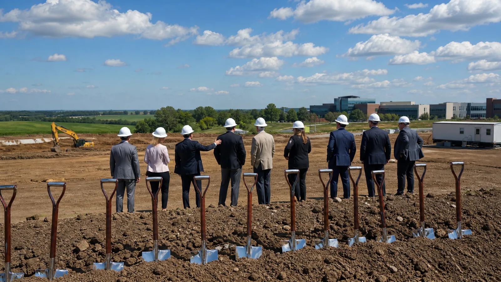 웨스트라파예트 퍼듀 연구단지 파크뷰 헬스 종합병원 착공 현장 (Parkview Health West Lafayette hospital groundbreaking)