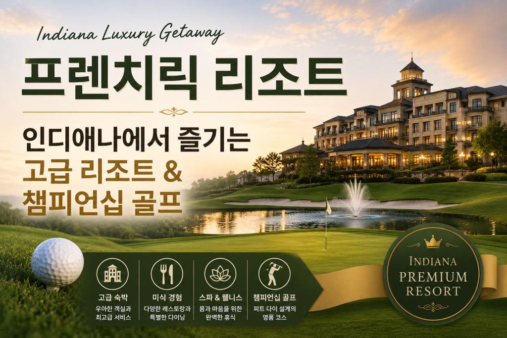 프렌치릭 리조트 — 인디애나에서 즐기는 고급 리조트 & 챔피언십 골프