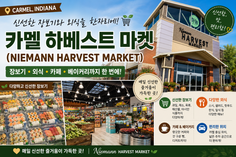 [그로서리 가이드 #18] 인디애나 한인을 위한 하베스트 마켓(Harvest Market) 활용법
