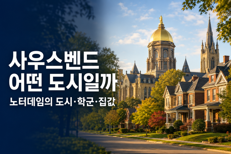 사우스벤드, 어떤 도시일까 — 노터데임의 도시, 학군·집값·한인 커뮤니티