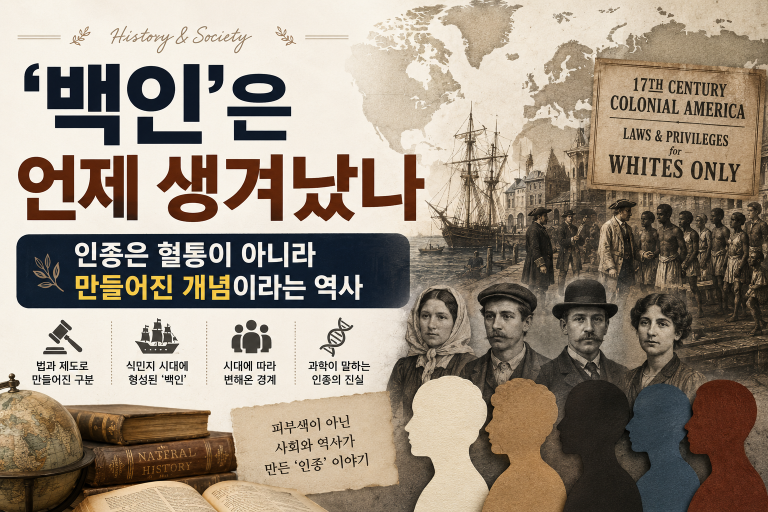 ‘백인’은 언제 생겨났나 — 인종은 혈통이 아니라 만들어진 개념이라는 역사
